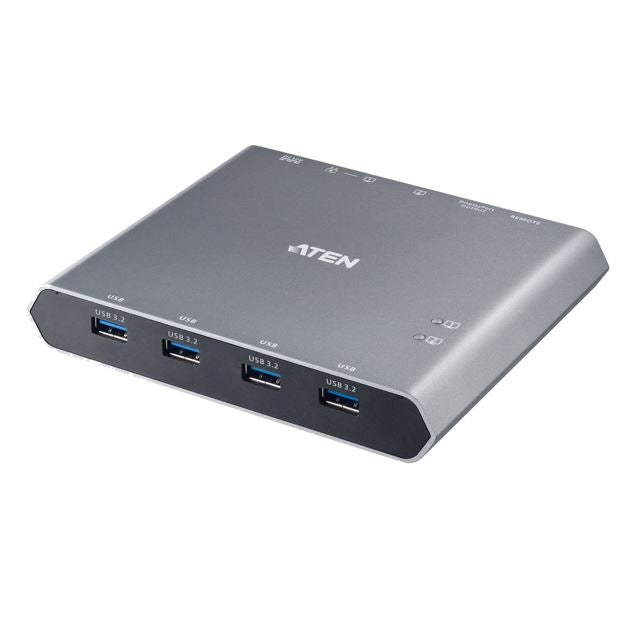 Aten 2-Port 4K DisplayPort USB-C KVM Dock Switch with Power Pass-through, Aten 2-Port 4K DisplayPort USB-C KVM Dock Switch with Power Pass-through,